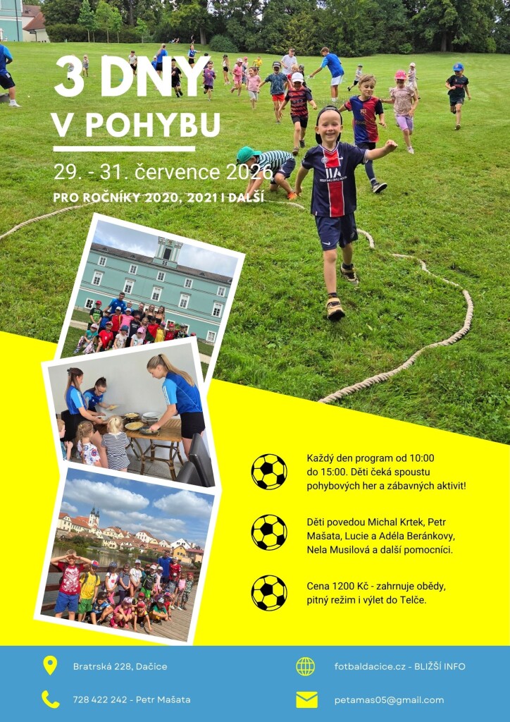 3 dny v pohybu 2026 - plakátek